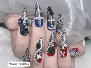 ネイル MoMoA Nail ネイル長さ出し専門店のネイルデザイン