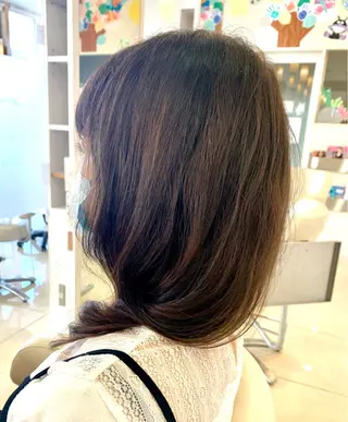 ミディアム 田中 美有のヘアスタイル