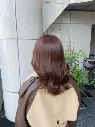 セミロング カラー 高取大将 /髪質改善/艶髪のヘアスタイル