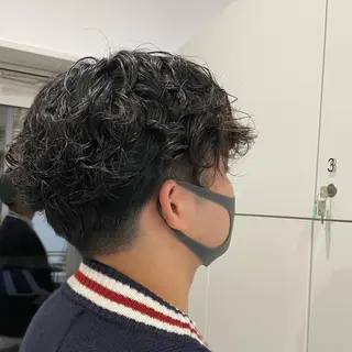 パーマ メンズ RUQWA所属・中根 麻友香のヘアスタイル