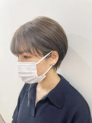 ショート カラー newline銀座所属・👑銀座ショート/ 絶壁補正/金子涼👑のヘアスタイル