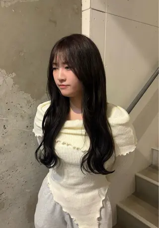 ロング 中田 桃夏のヘアスタイル