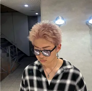 ショート カラー パーマ メンズ 🔥メンズ 特化🔥菊水皐暉🔥のヘアスタイル