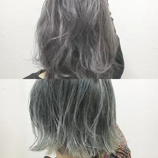 ミディアム カラー JILBLAN京都 ショート/ハイライトのヘアスタイル