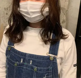 セミロング Asti blanche所属・ブリーチなしWカラー /地毛風/小林凪沙のヘアスタイル