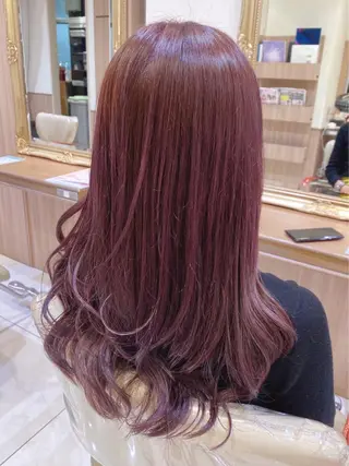 ロング カラー 古川 琴美のヘアスタイル