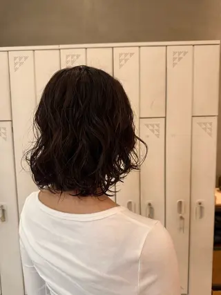 ミディアム パーマ MASHUAtoro所属・梅田美容室／ ときのヘアスタイル