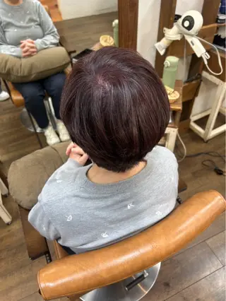 ショート カラー 三宅/chacha blanc金剛駅前店のヘアスタイル