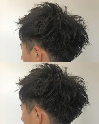 ショート カラー メンズ Steelo  渋谷所属・✴︎赤み除去カラー daichi✴︎のヘアスタイル