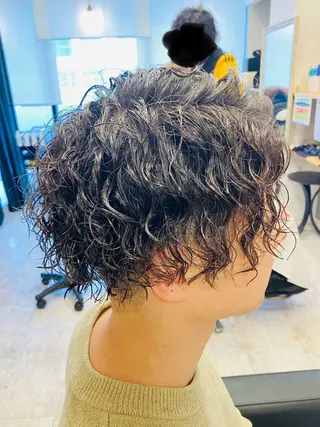 パーマ メンズ メンズ特化/パーマ/ フェードWATARUのヘアスタイル