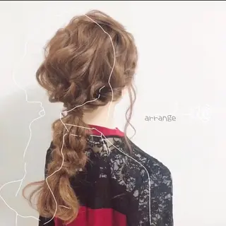 ロング ヘアアレンジ 🌺ウルフカット職人 新垣渚🐺のヘアスタイル