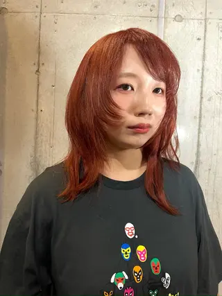 カラー ドアベルヘアリビング所属・加藤志保 🎗️🫧モデル募集のヘアスタイル