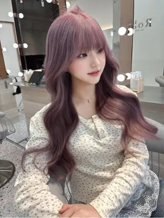 ロング カラー 髪質改善×韓国ヘアサロン　Role 博多【ロール】所属・🤍韓国ワンホンヘア ayaha🤍のヘアスタイル
