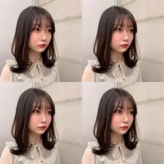 ショート カラー 透明感/オリーブ/ グレージュ/YUKAのヘアスタイル