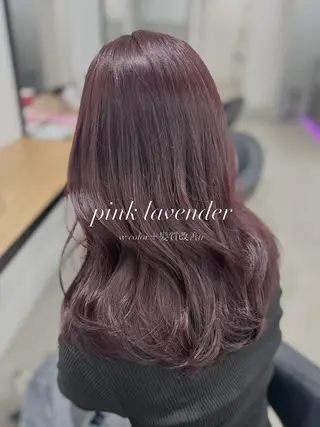 ロング カラー YUKA🤍ベージュ /ミルクティーのヘアスタイル