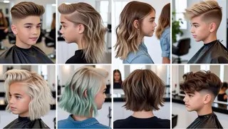 ロング メンズ キッズ サロンドゥモフオム所属・K. Yoshiのヘアスタイル