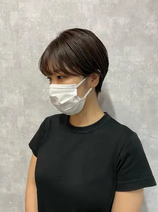 ショート C’LD hair  produce /シールドヘア所属・モテ髪/ボブ/ショー ト/アダチフウトのヘアスタイル