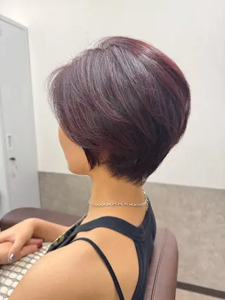 ショート カラー 新宿 / Aujua ｿﾑﾘｴ🫧森田涼介のヘアスタイル