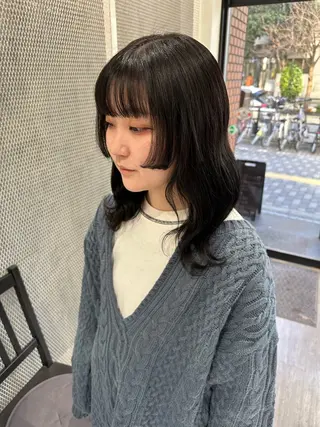 ミディアム カラー 艶髪レイヤー上田 紗也🇰🇷💗のヘアスタイル