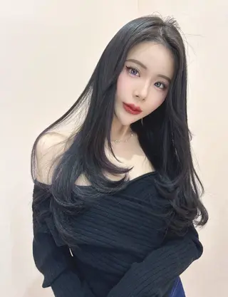 ロング カラー 韓国ヘア/髪質改善 TAKAHIROのヘアスタイル