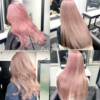 ロング カラー シールエクステ特化 ハイトーン、NANAのヘアスタイル