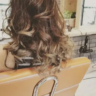 ロング カラー spa hair  ark 富井直美のヘアスタイル