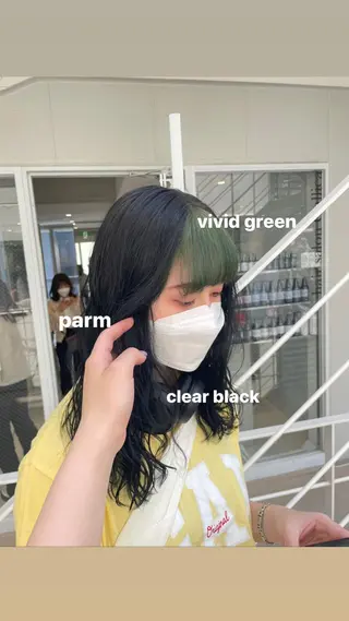 カラー miko🪽地毛風/ ハイトーン/レイヤーのヘアスタイル