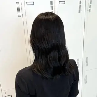 ミディアム カラー ハイトーン/ダブル カラー/あやかのヘアスタイル