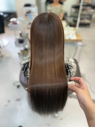 ロング 山崎結菜 🫧透明感カラーのヘアスタイル