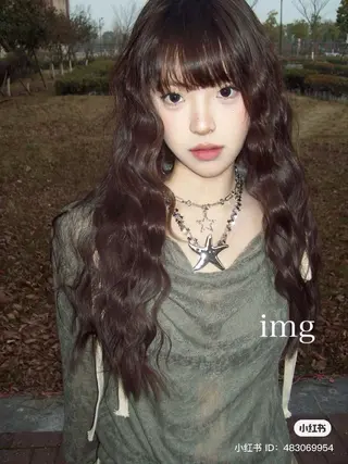 ロング 似合わせカットカラー 🤍🎀honokaのヘアスタイル