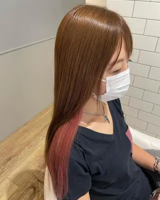 ミディアム カラー パーマ ヘアアレンジ メンズ キッズ ネイル マツエク・マツパ 🫧垢抜けヘア🫧 SHIORIのヘアスタイル