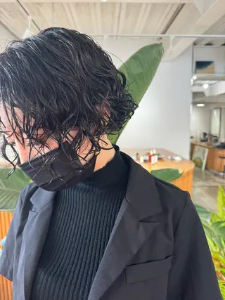 ショート パーマ KOU×北谷× BY MY SIDEのヘアスタイル