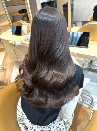 ロング カラー Lond Lūna所属・韓国風艶カラー/ 井上茜里のヘアスタイル