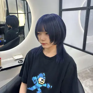 セミロング カラー Ren. 🦋デザインカラーのヘアスタイル