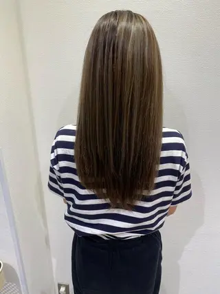 ロング 💎大人ハイライト 💎上杉一也💎のヘアスタイル