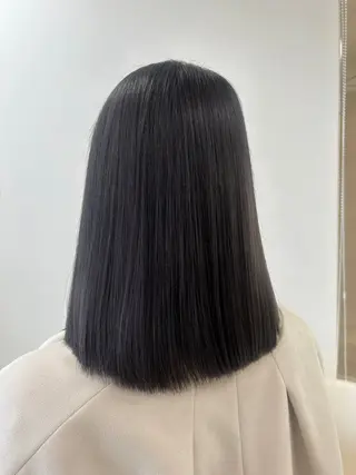 ミディアム ツヤ感／似合わせ カラー🌿yuiのヘアスタイル