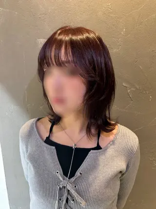 ミディアム 岡山レイヤーカット/ 髪質改善/松島大己のヘアスタイル