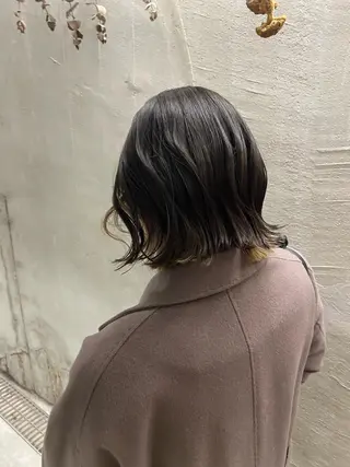 ミディアム カラー お任せヘア☘️☘️ 及川渚のヘアスタイル