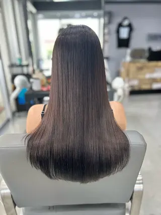 ロング カラー ヘアアレンジ VIM hairおもろまち店のヘアスタイル