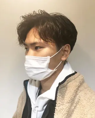 ヘアアレンジ メンズ ainico+所属・メンズ特化✂️栗原 侑也のヘアスタイル