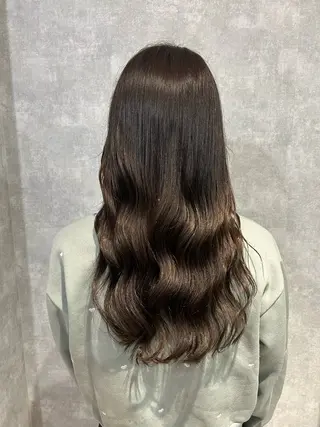 セミロング 最新ケアカラー 髪質改善YUTOのヘアスタイル