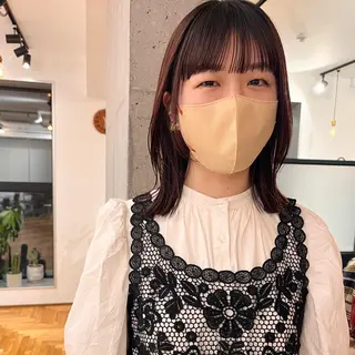 ミディアム 暖色/パーマ 🌼クニトウメイのヘアスタイル