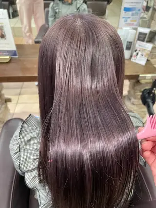 カラー lee甲子園 momokaのヘアスタイル