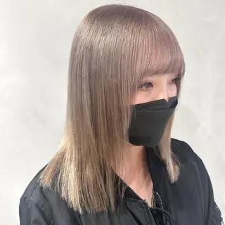 ミディアム カラー デザインカラー/パー マ🦖外岡咲希🦖のヘアスタイル