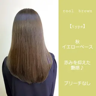 セミロング カラー 常世田 ゆうきのヘアスタイル