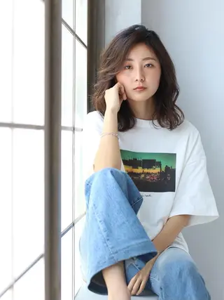 セミロング カラー 着付け/ヘアセット/ 韓国/髪質改善/夏美のその他イメージ