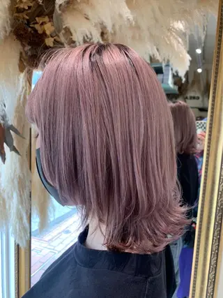 ミディアム カラー 透明感カラー/韓国 ヘア🩶yuri🩵のヘアスタイル