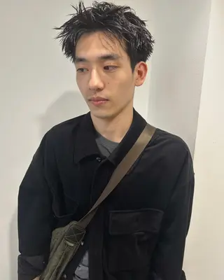 ショート メンズ Loom.所属・村上雅人 ナチュラルモードのヘアスタイル