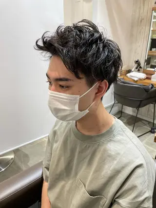 メンズ 葵/レイヤーカット/ 韓国風/透明感カラーのヘアスタイル