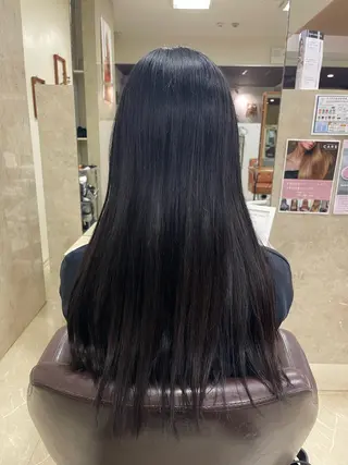 セミロング CARE SHINSAIBASHI所属・縮毛・酸性ストレート 特化のヘアスタイル